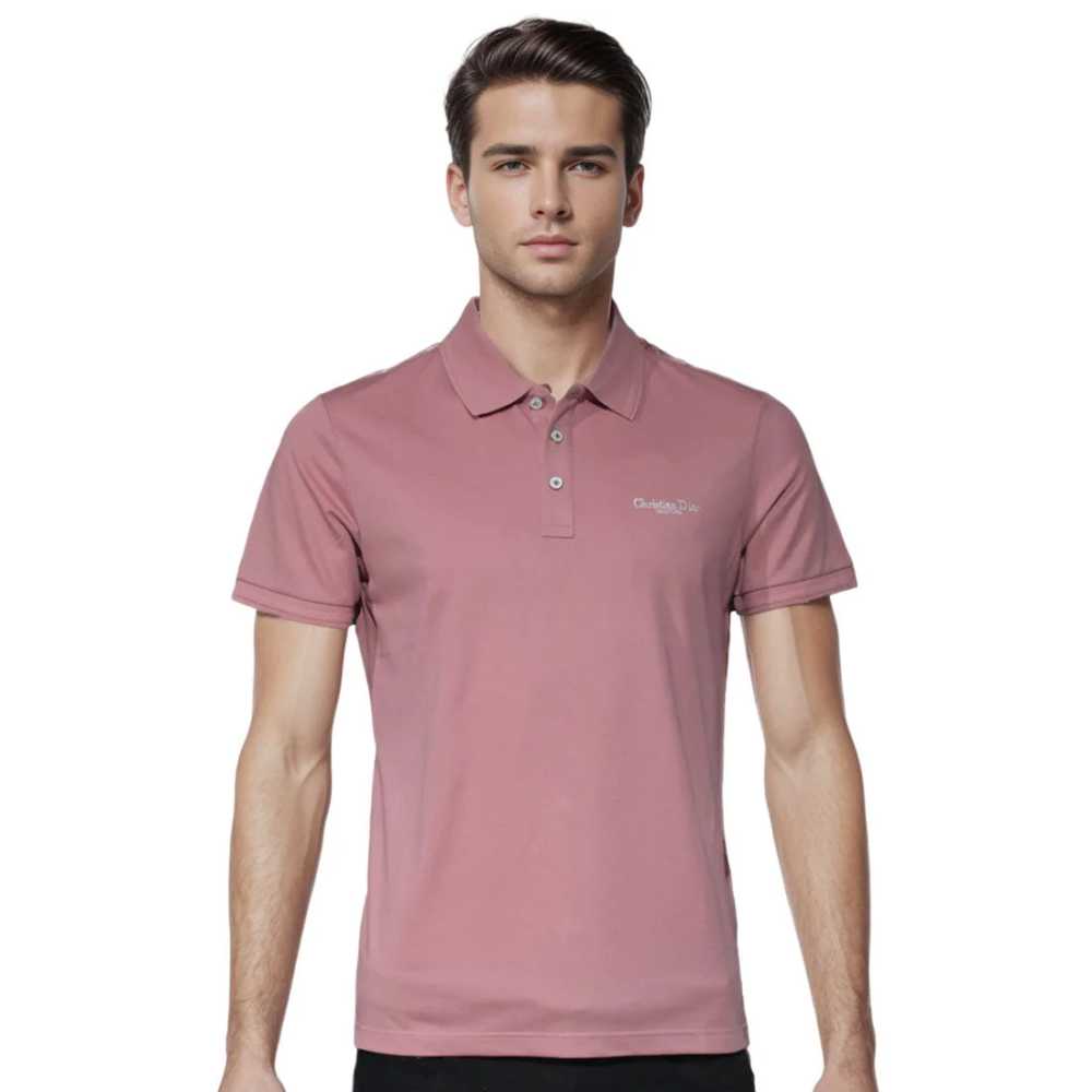 Christian Dior Embroidered logo Pink Premium T-shirt