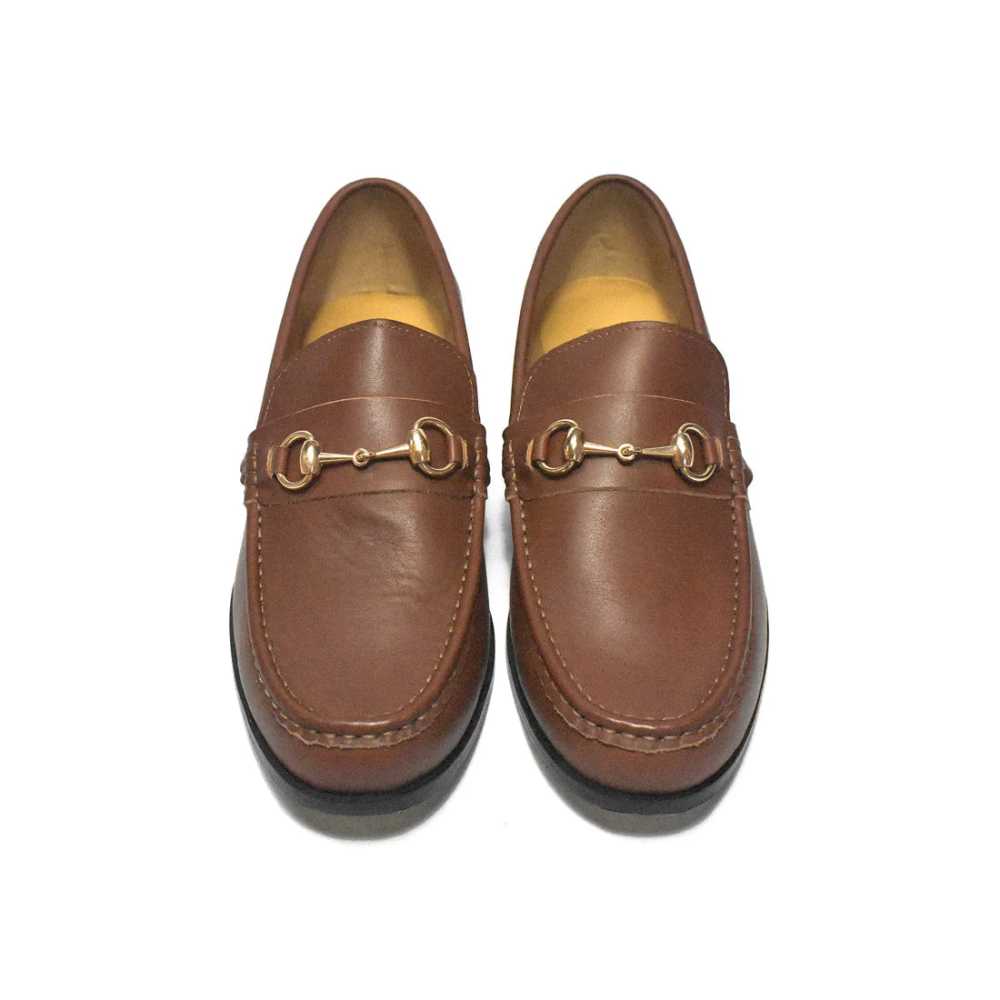 Gucci Brown Horsebit Premium Loafers-3