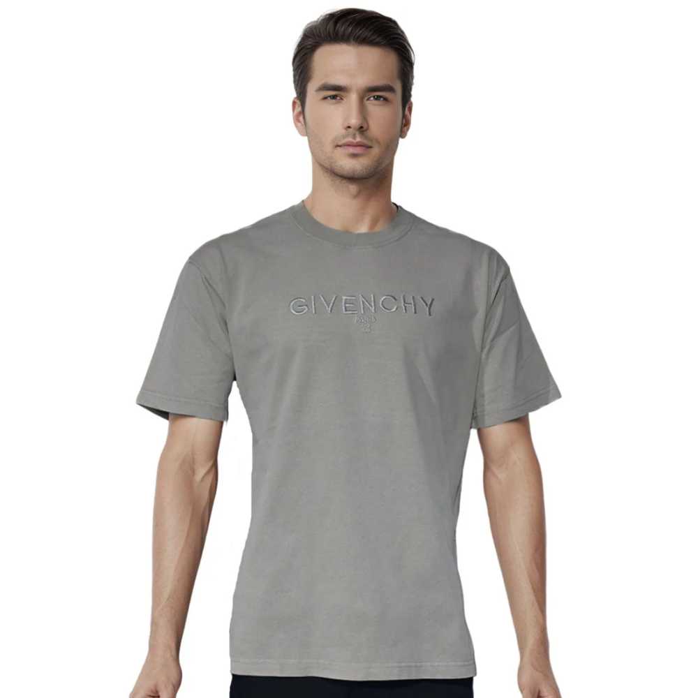 Givenchy Embroidered Sand Brown Premium Quality T-shirt