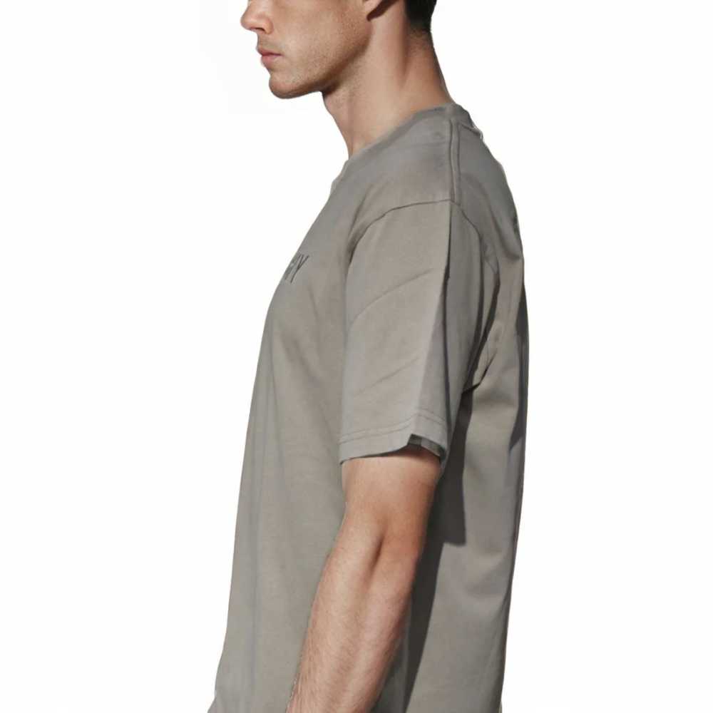 Givenchy Embroidered Sand Brown Premium Quality T-shirt-thumb-3