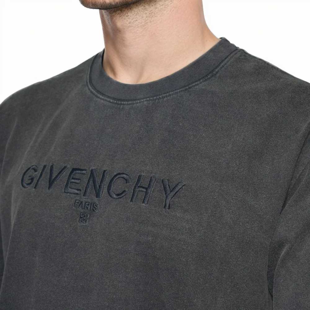 Givenchy Embroidered Black Premium Quality T-shirt-2