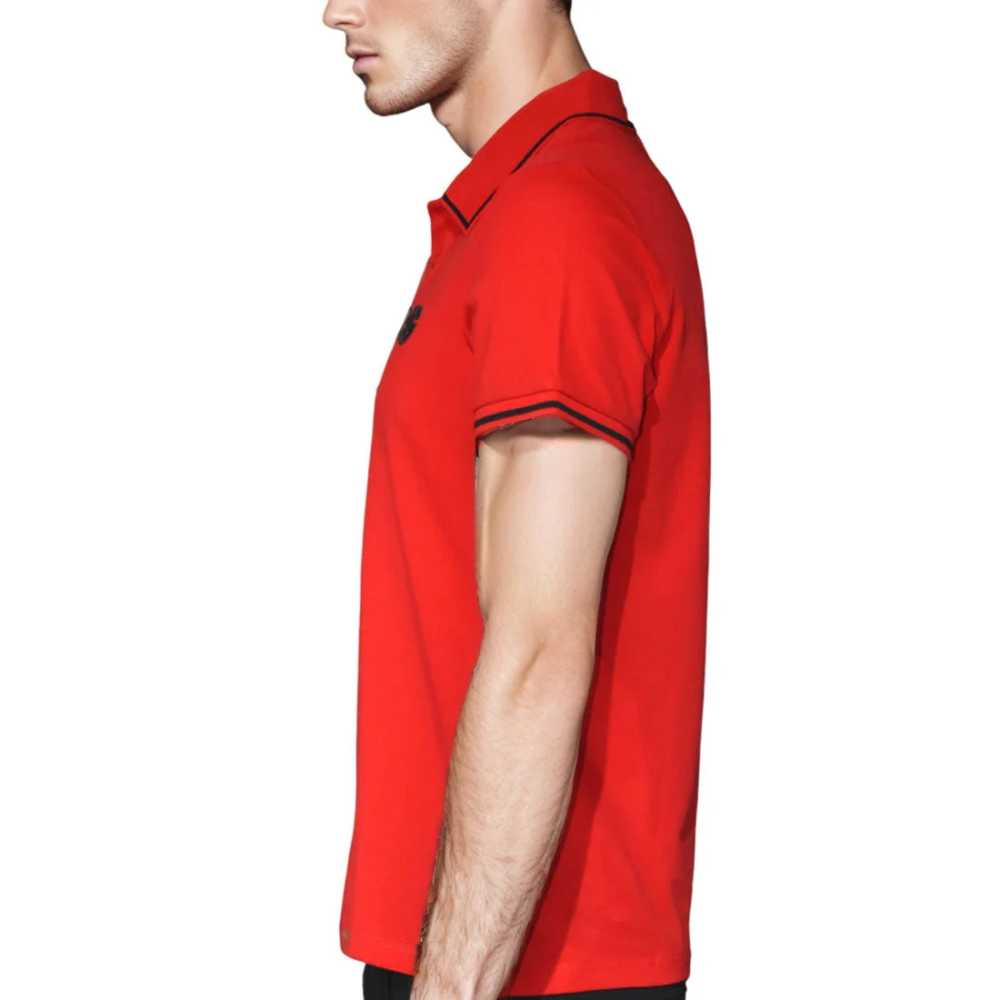 Dolce & Gabbana Embroidery-logo Red Premium T-shirt-3