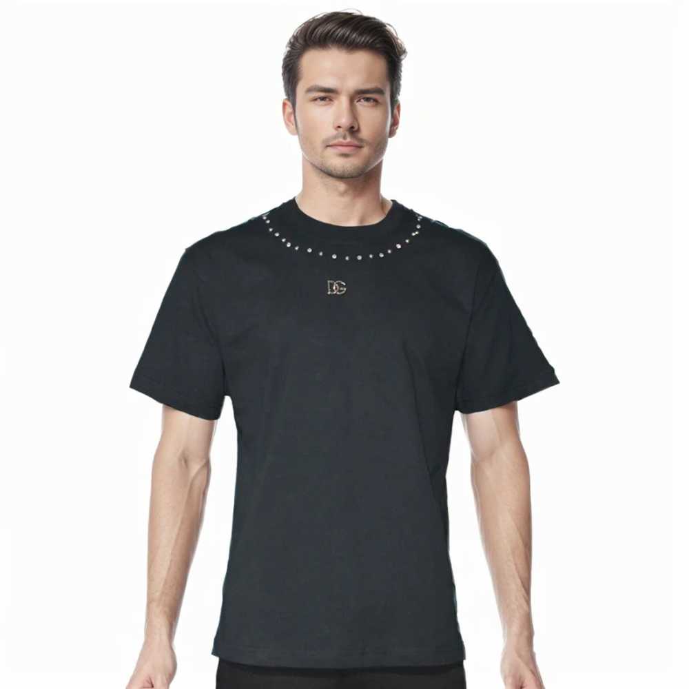 Dolce & Gabbana Studded logo Black Premium T-shirt