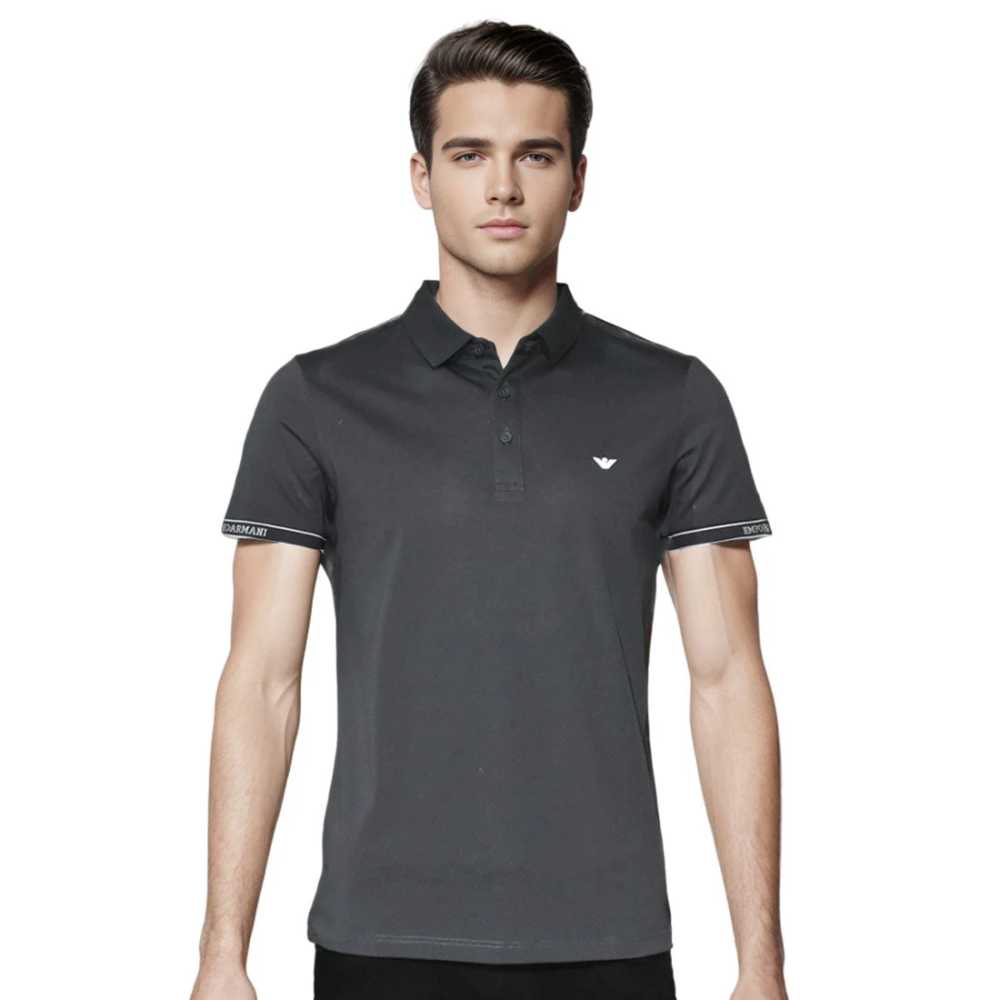 Emporio Armani Embossed logo Dark Grey Premium T-shirt