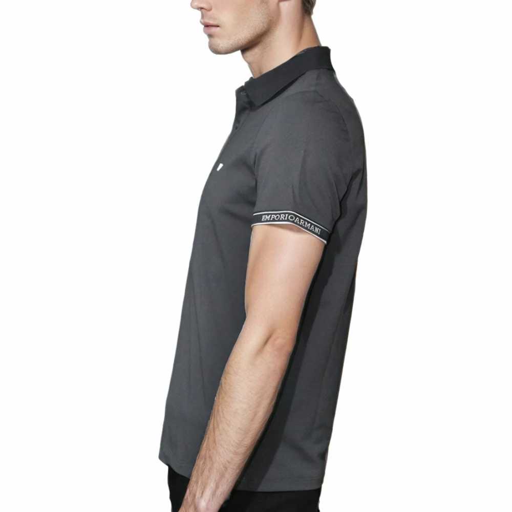 Emporio Armani Embossed logo Dark Grey Premium T-shirt-3