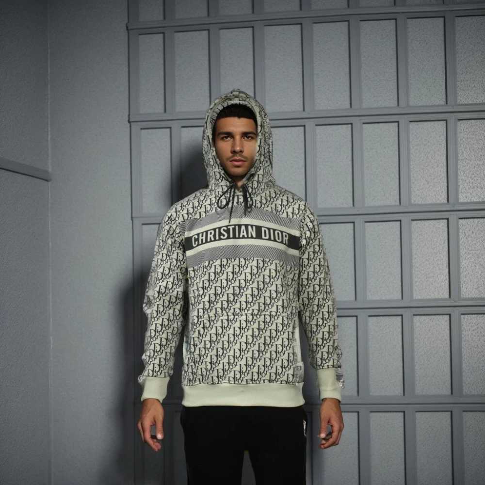 Dior White Premium Quality Hoodie-thumb-1