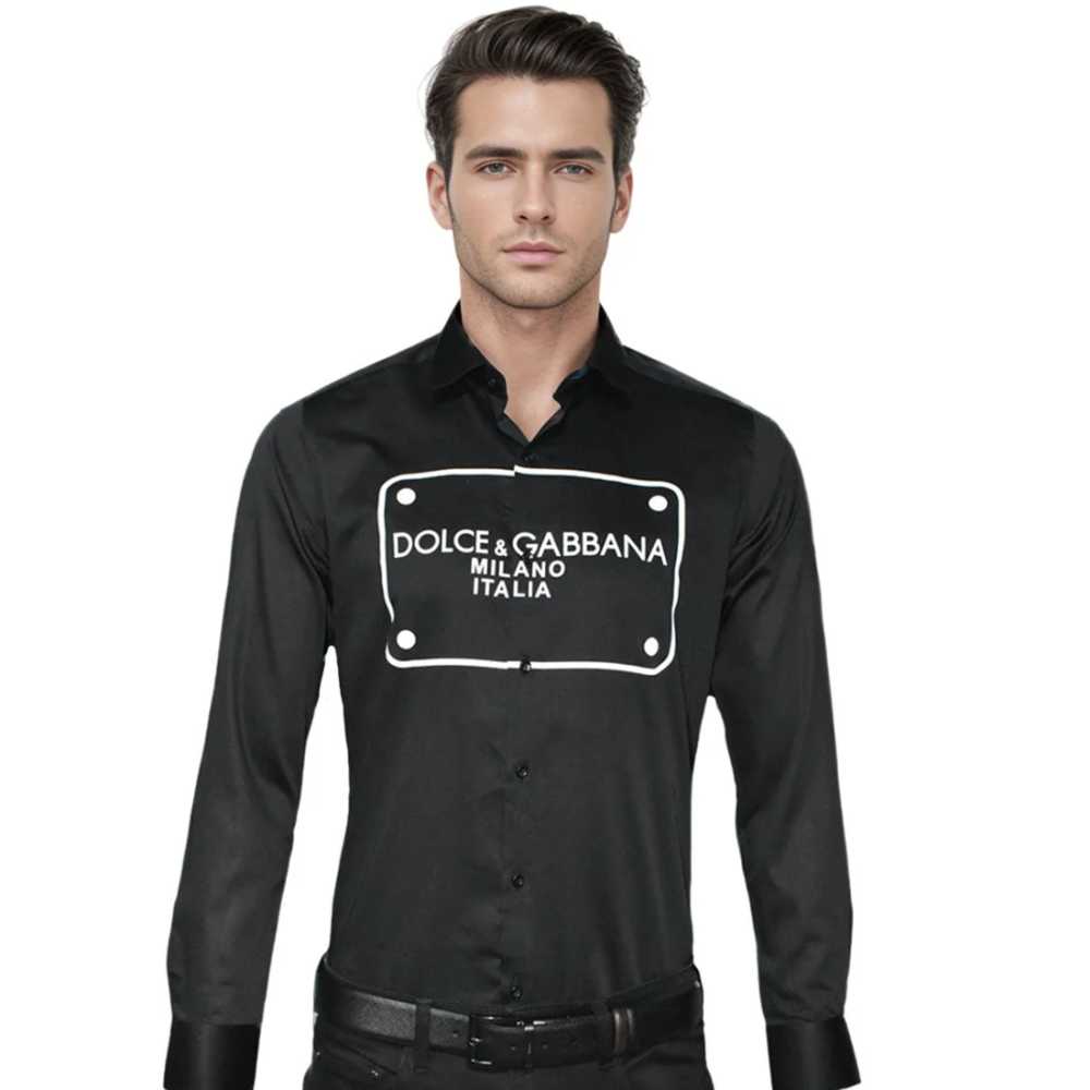 Dolce & Gabbana Black Premium Quality Full Sleeve Shirt