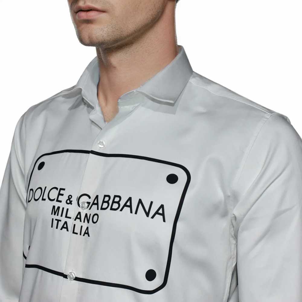 Dolce & Gabbana White Premium Quality Full Sleeve Shirt-2