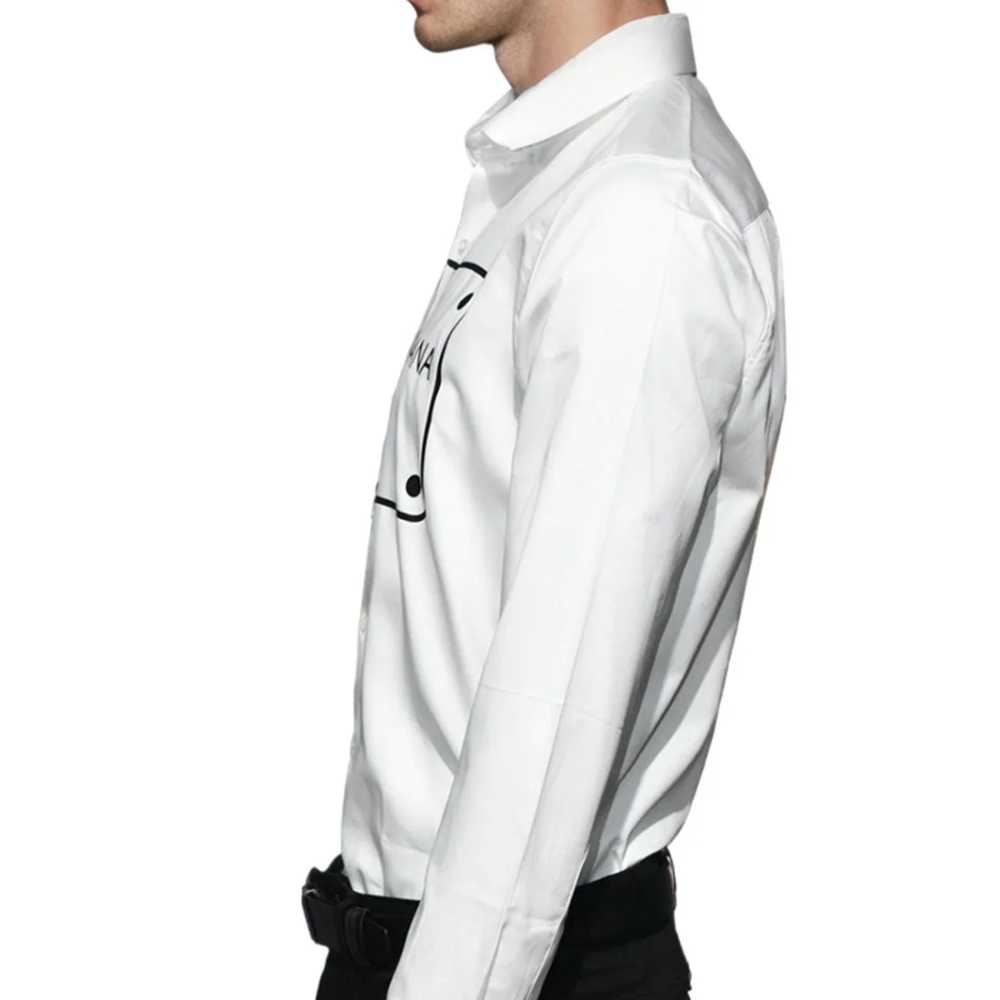 Dolce & Gabbana White Premium Quality Full Sleeve Shirt-3