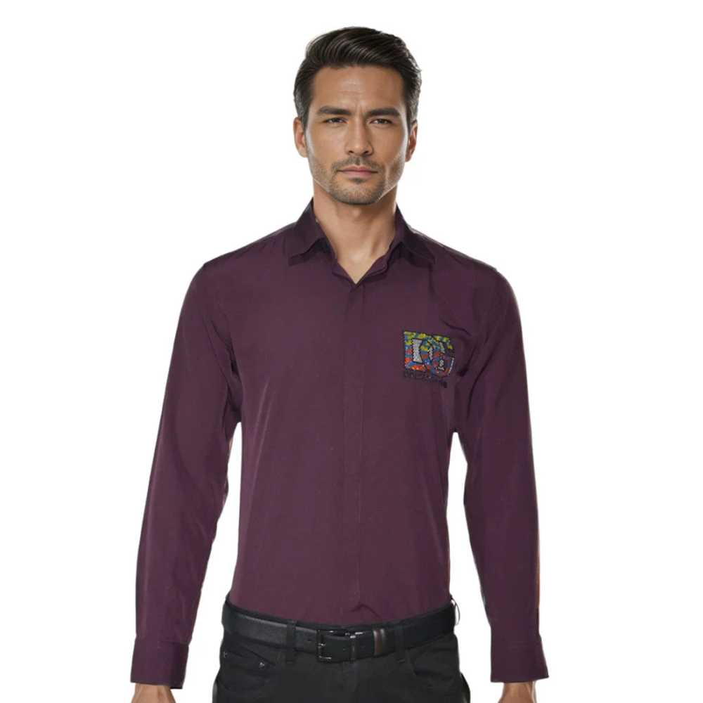 Dolce & Gabbana Wine Premium Quality Designer Shirt