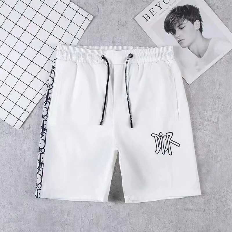 Dior White Premium Quality Men's Shorts-0