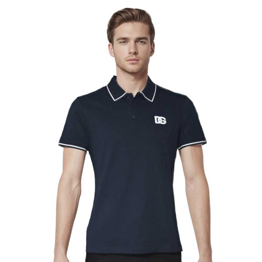 Dolce & Gabbana Embroidery-logo Black Cotton Premium T-shirt-0