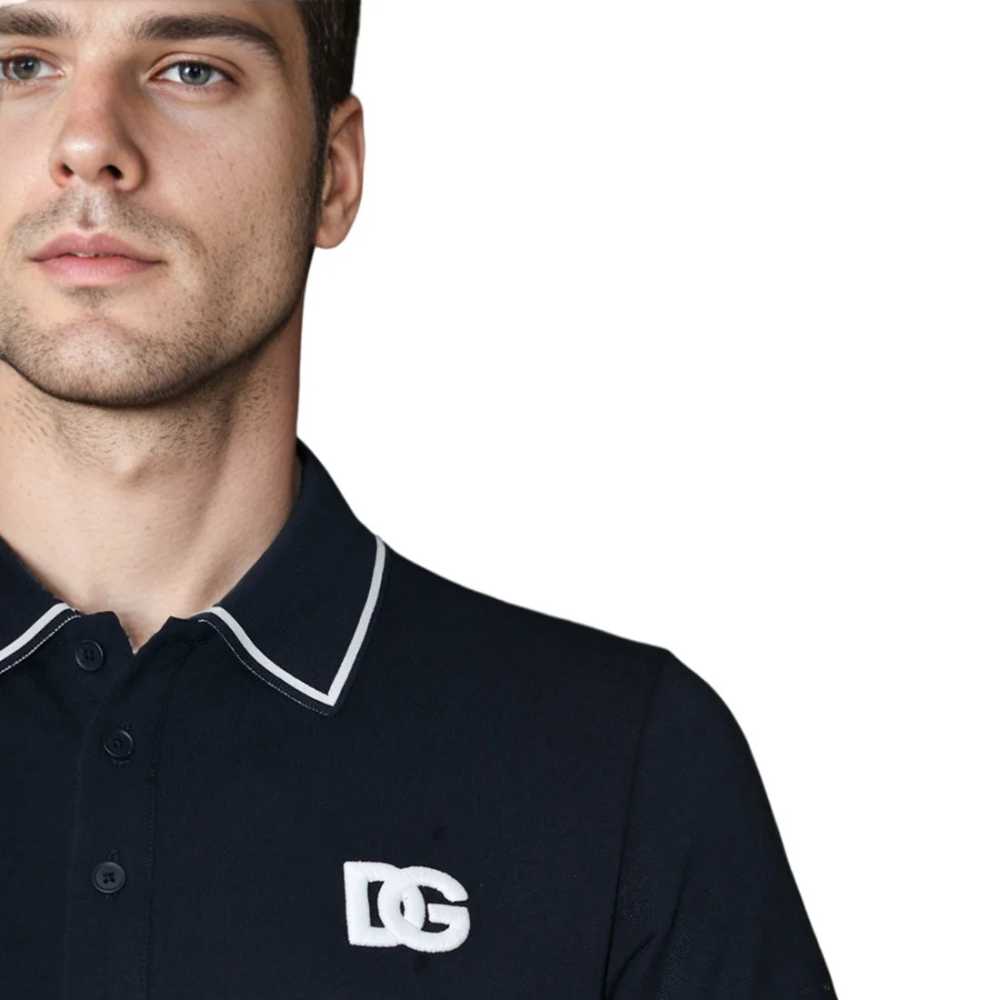 Dolce & Gabbana Embroidery-logo Black Cotton Premium T-shirt-4