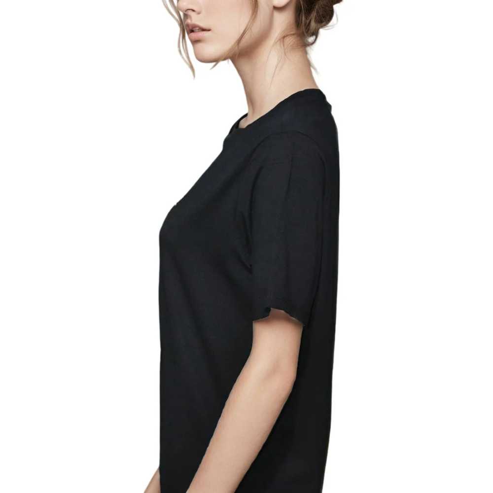 DKNY Black Premium Quality Women T-shirt-2