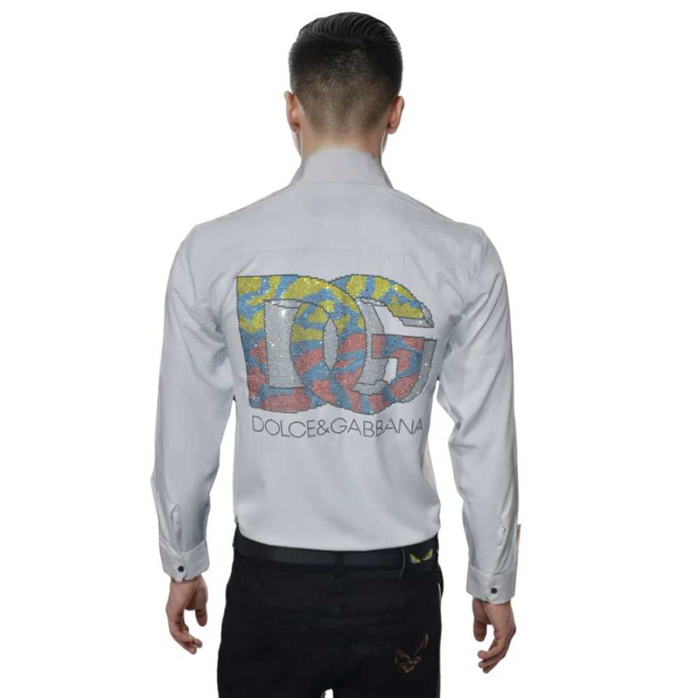 Dolce & Gabbana White Premium Quality Designer Shirt-1