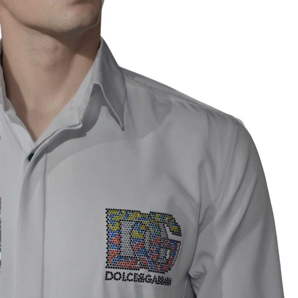 Dolce & Gabbana White Premium Quality Designer Shirt-4