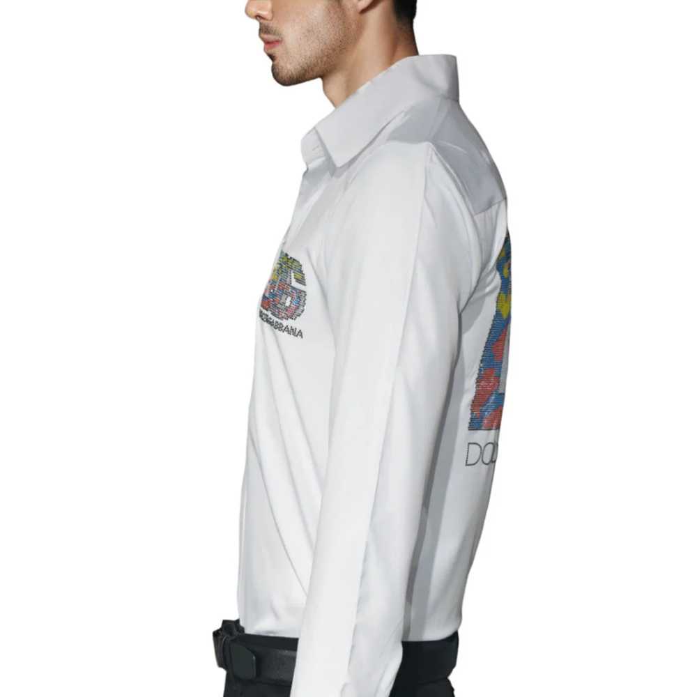 Dolce & Gabbana White Premium Quality Designer Shirt-3