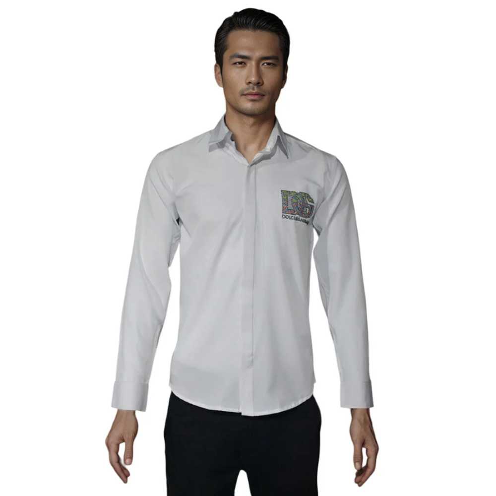 Dolce & Gabbana White Premium Quality Designer Shirt-5