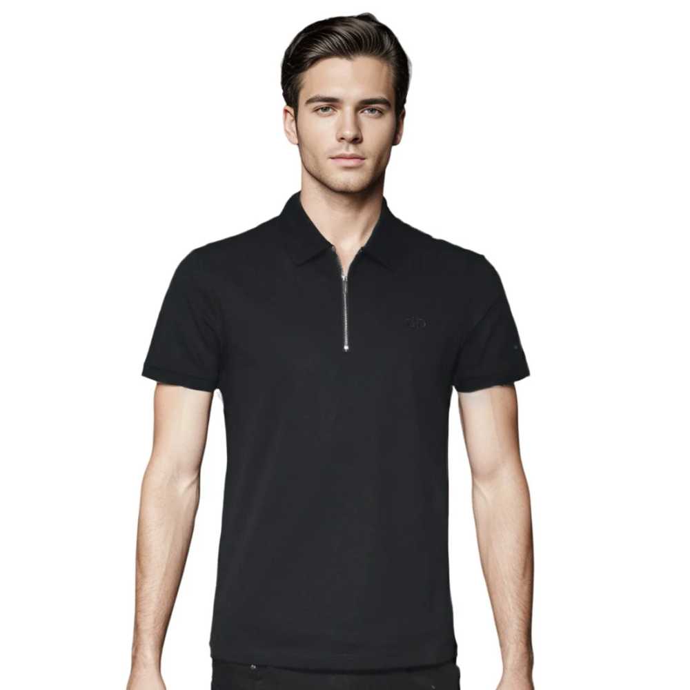 Salvatore Ferragamo Embroidered logo Black Premium T-shirt