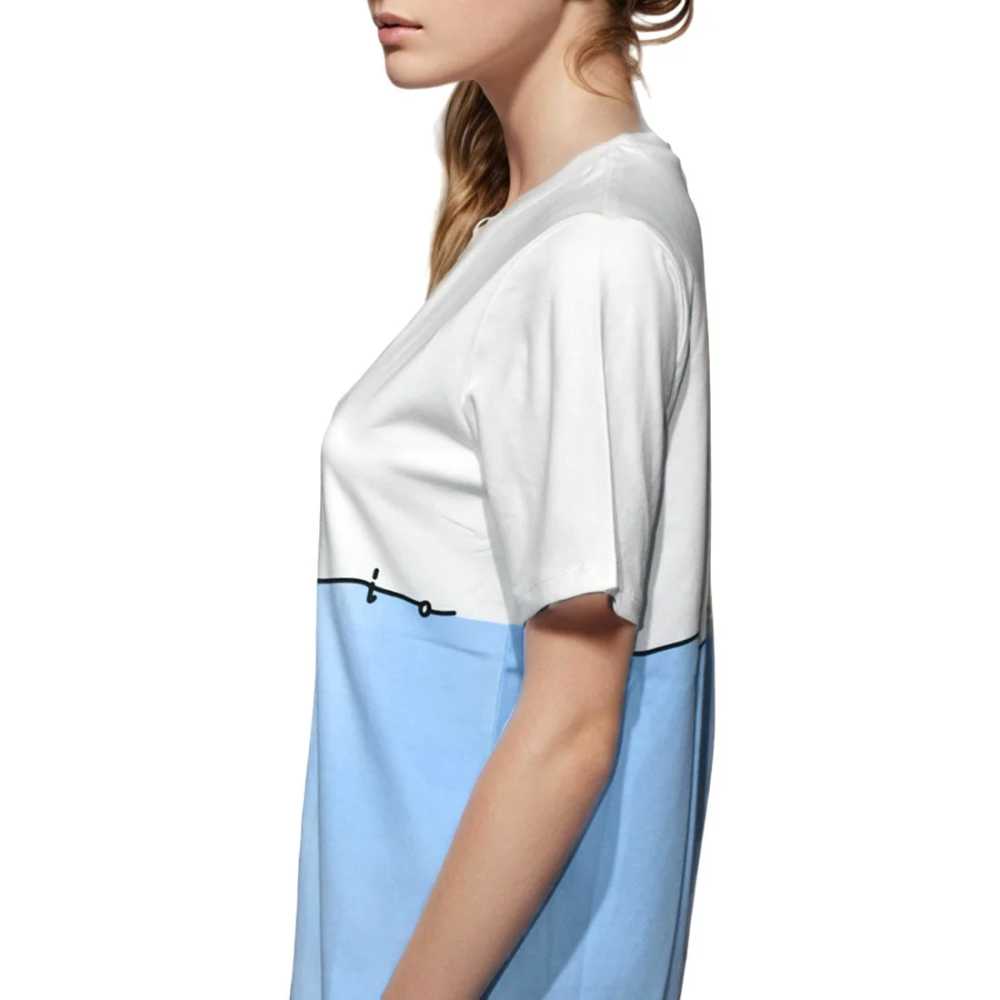 Emporio Armani White & Blue Premium Quality Women T-shirt-2