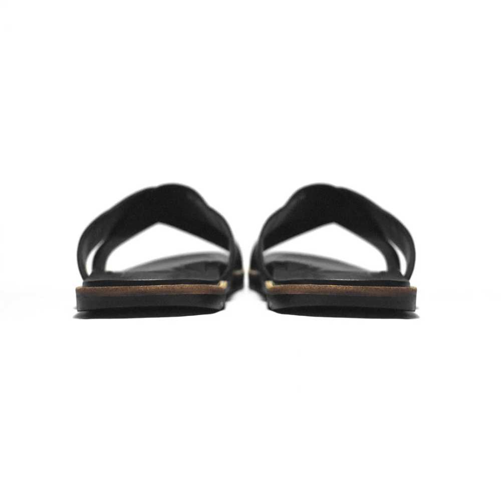 Fendi Black Premium Quality Men's Flip-Flops-5