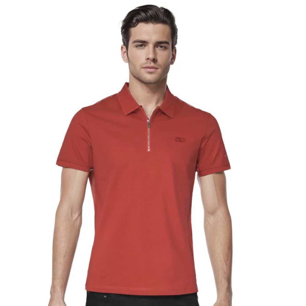 Salvatore Ferragamo Embroidered logo Red Premium T-shirt