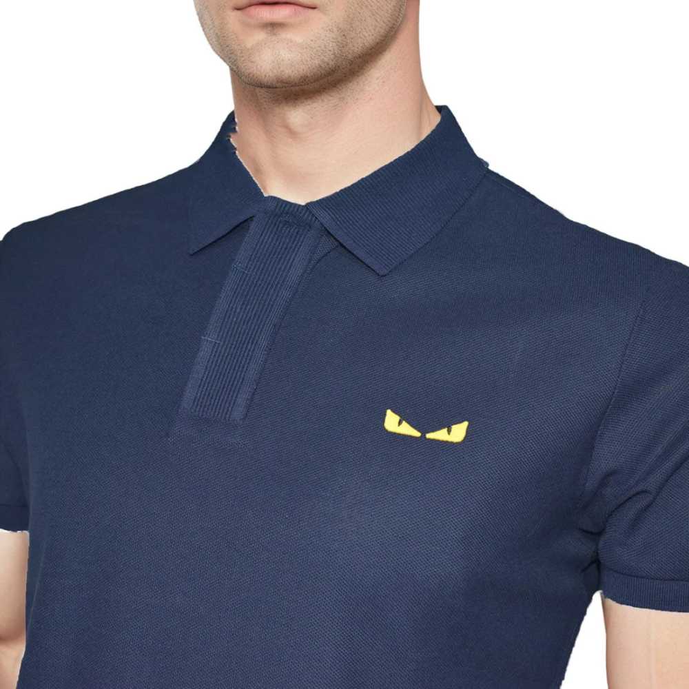 Fendi Navy Blue Premium Quality T-shirt-thumb-2