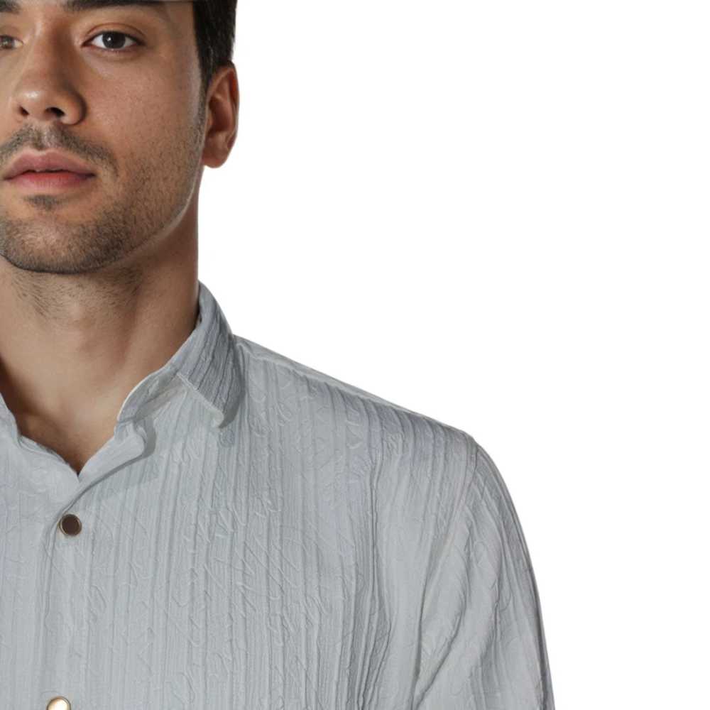 Fendi White Premium Quality Long Sleeve Designer Shirt-4