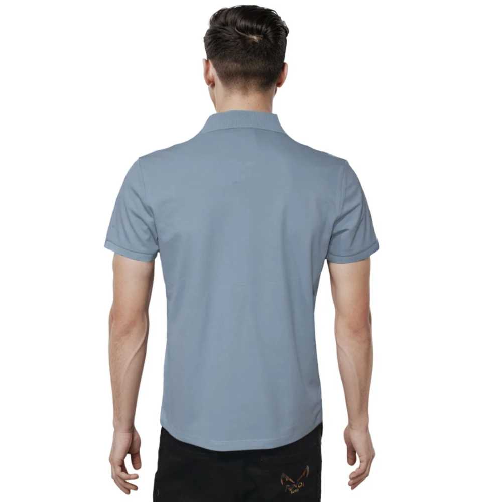 Salvatore Ferragamo Embroidered logo Blue Premium T-shirt-thumb-1