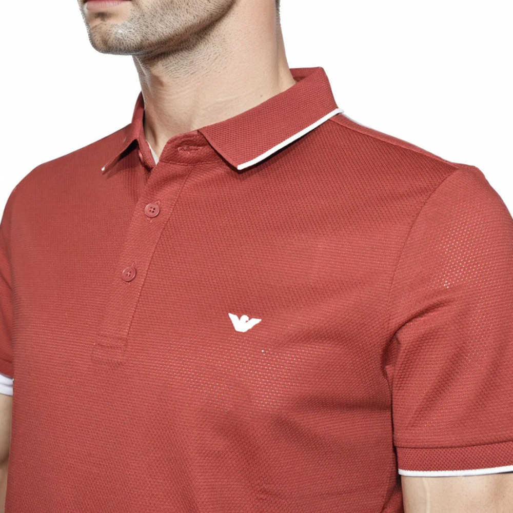 Emporio Armani Red Premium Quality Polo T-shirt-thumb-2