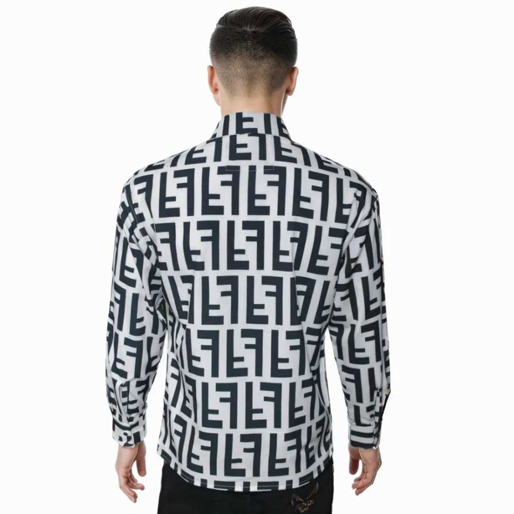 Fendi Black & White Premium Quality Designer Shirt-1