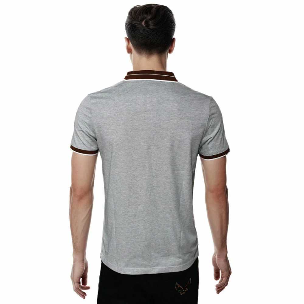 Salvatore Ferragamo Embroidered logo Grey T-shirt-1