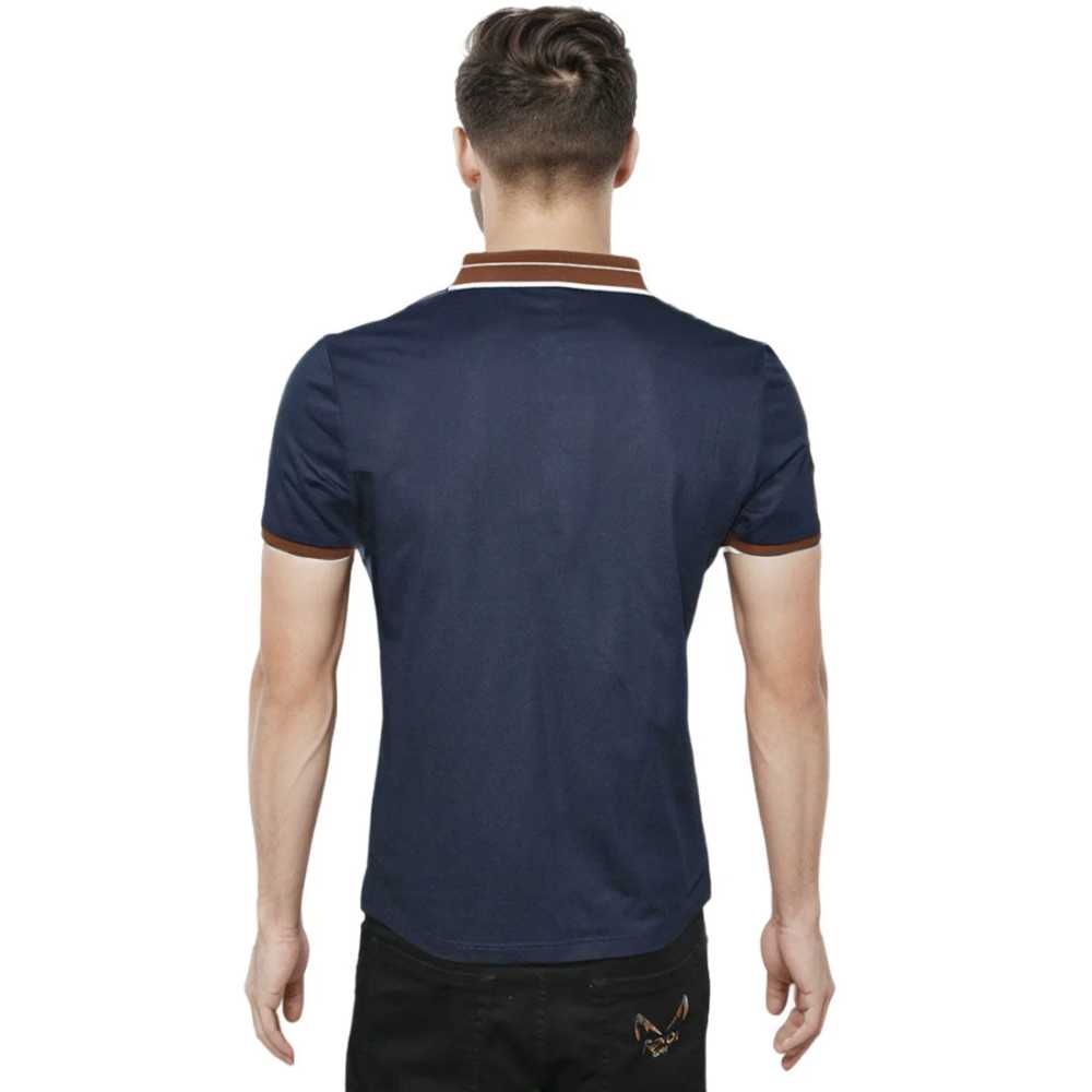 Salvatore Ferragamo Embroidered logo Navy Blue T-shirt-thumb-1