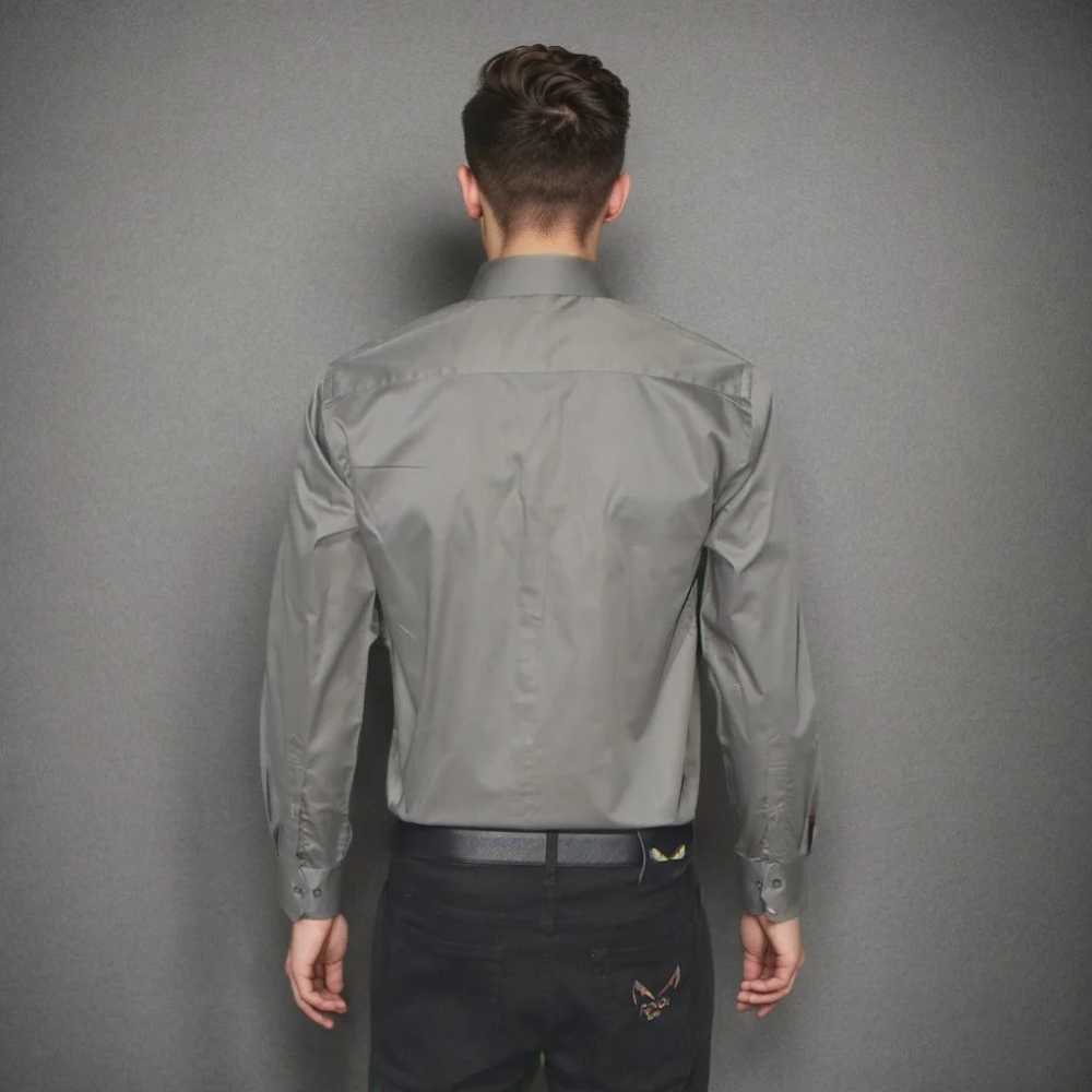 Giorgio Armani Dark Grey Premium Quality Shirt-1