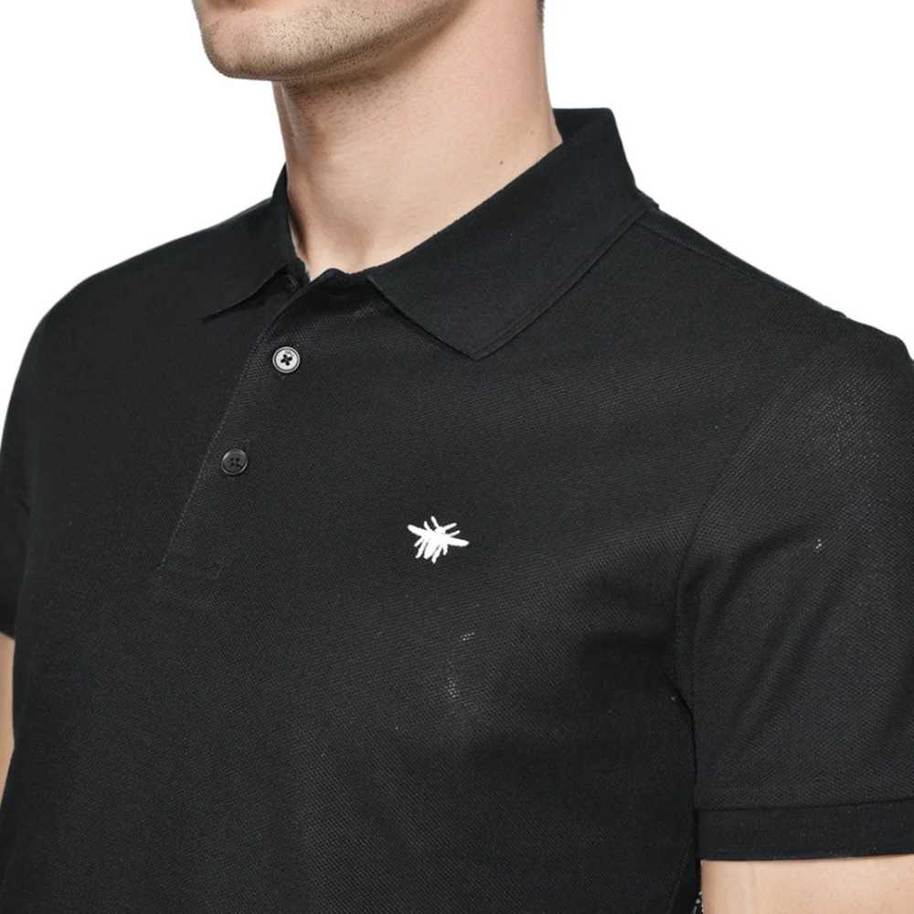 Dior Bee Embroidered Black Premium Polo T-shirt-2