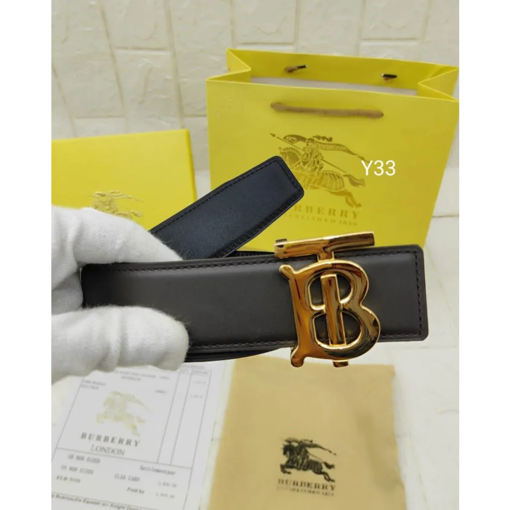 Burberry Black Premium Quality Belt-3