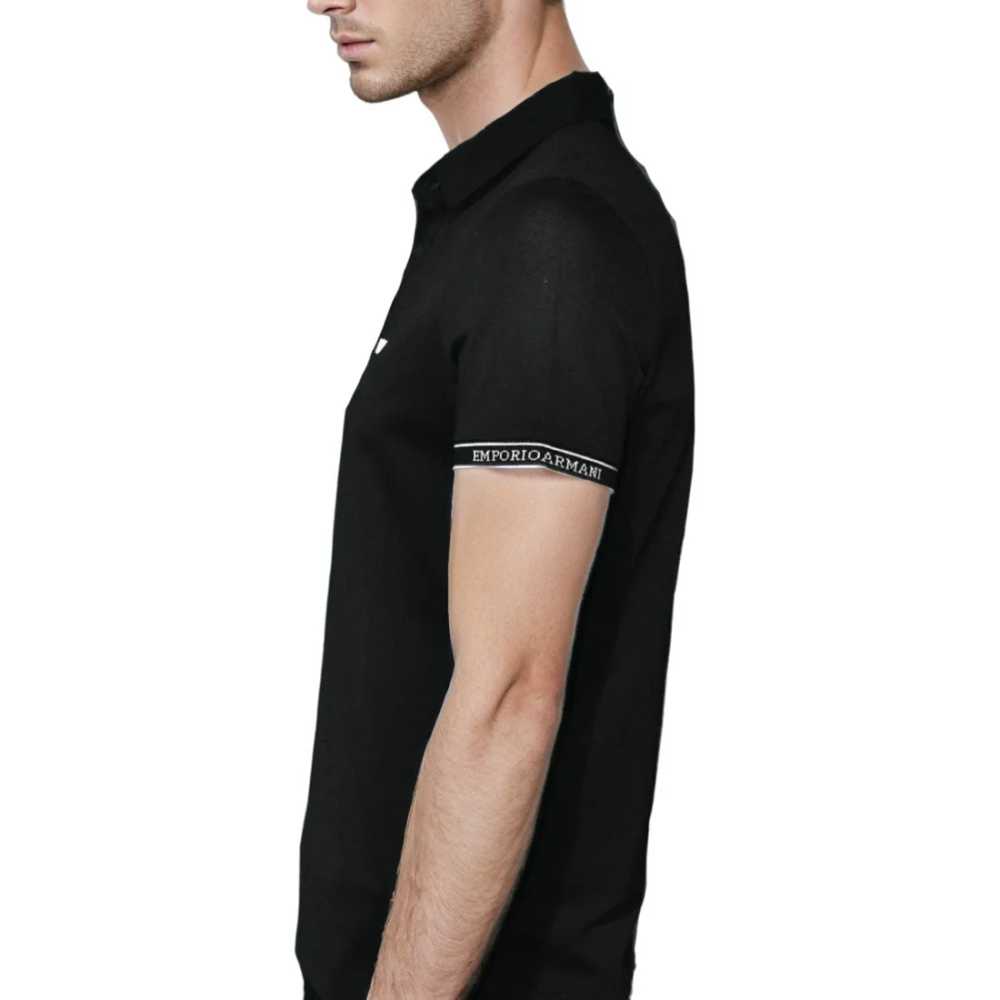 Emporio Armani Embossed logo Black Premium T-shirt-thumb-3
