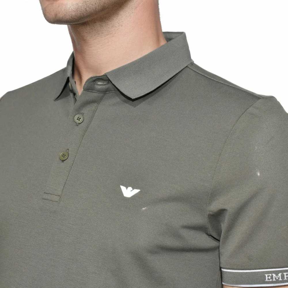 Emporio Armani Embossed logo Green Premium T-shirt-3