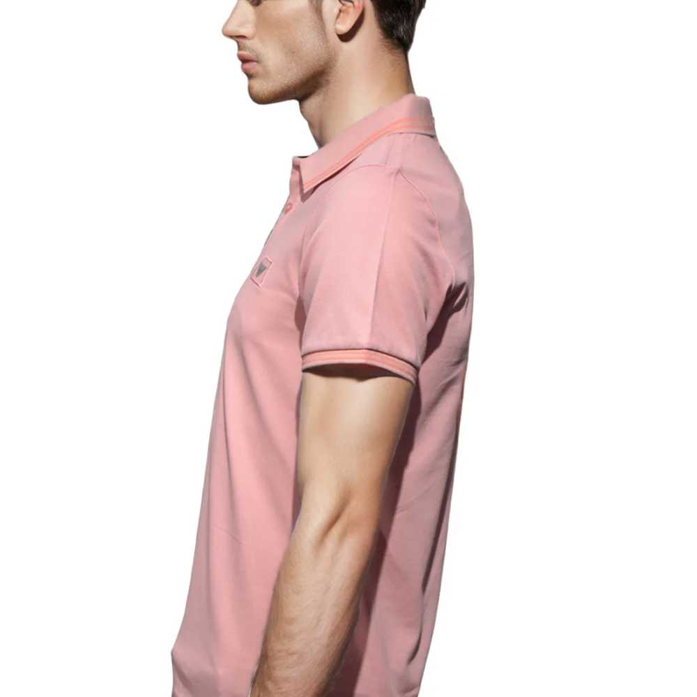 Emporio Armani Pink Premium Quality Short Sleeve T-shirt-2