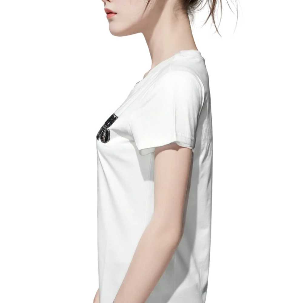 Miu Miu White Premium Quality Women T-shirt-2