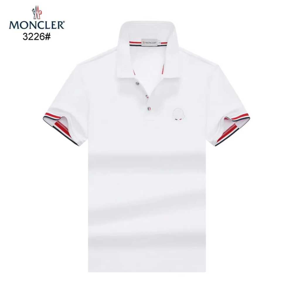 Moncler Embroidered logo White Premium T-shirt-6