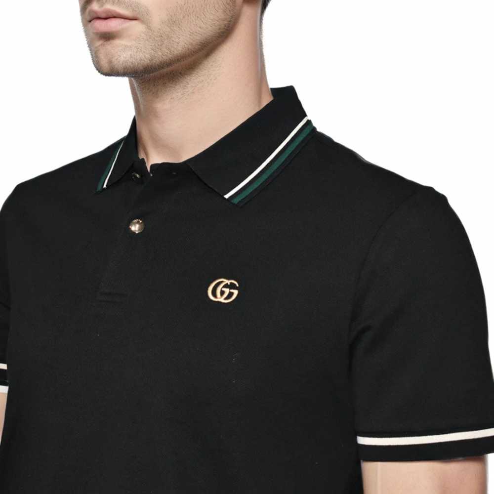 Gucci Embroidery Logo Black Premium T-shirt-2