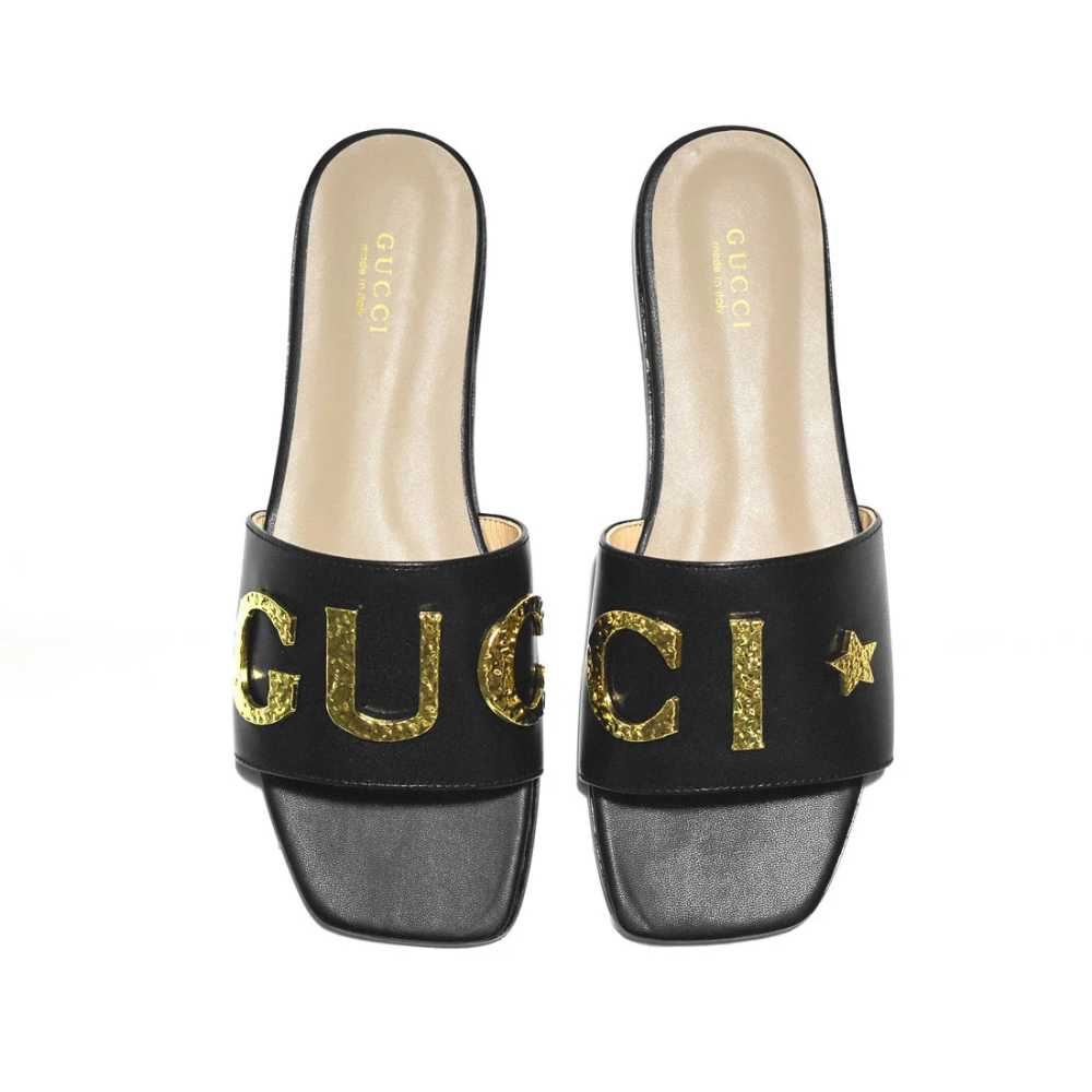 Gucci Black Premium Women's Flat Sandals-thumb-5