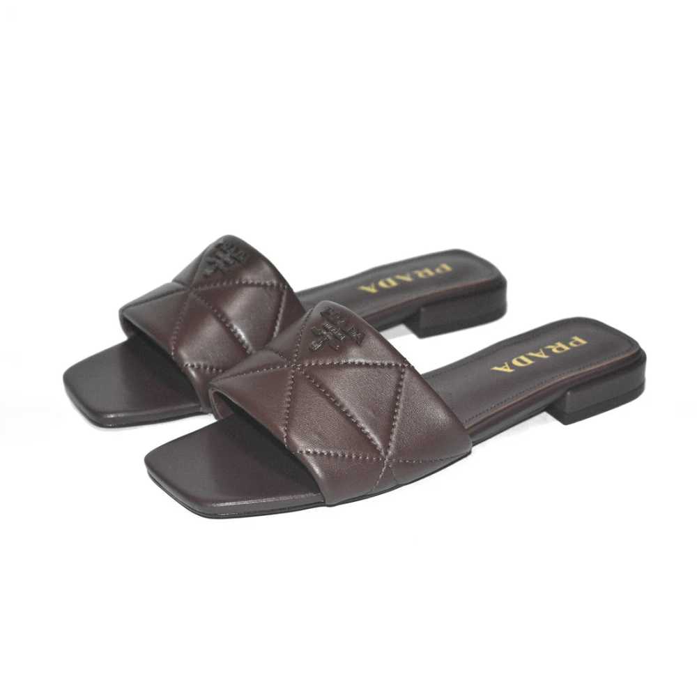 Prada Brown Premium Quality Women's Flat Sandals-0