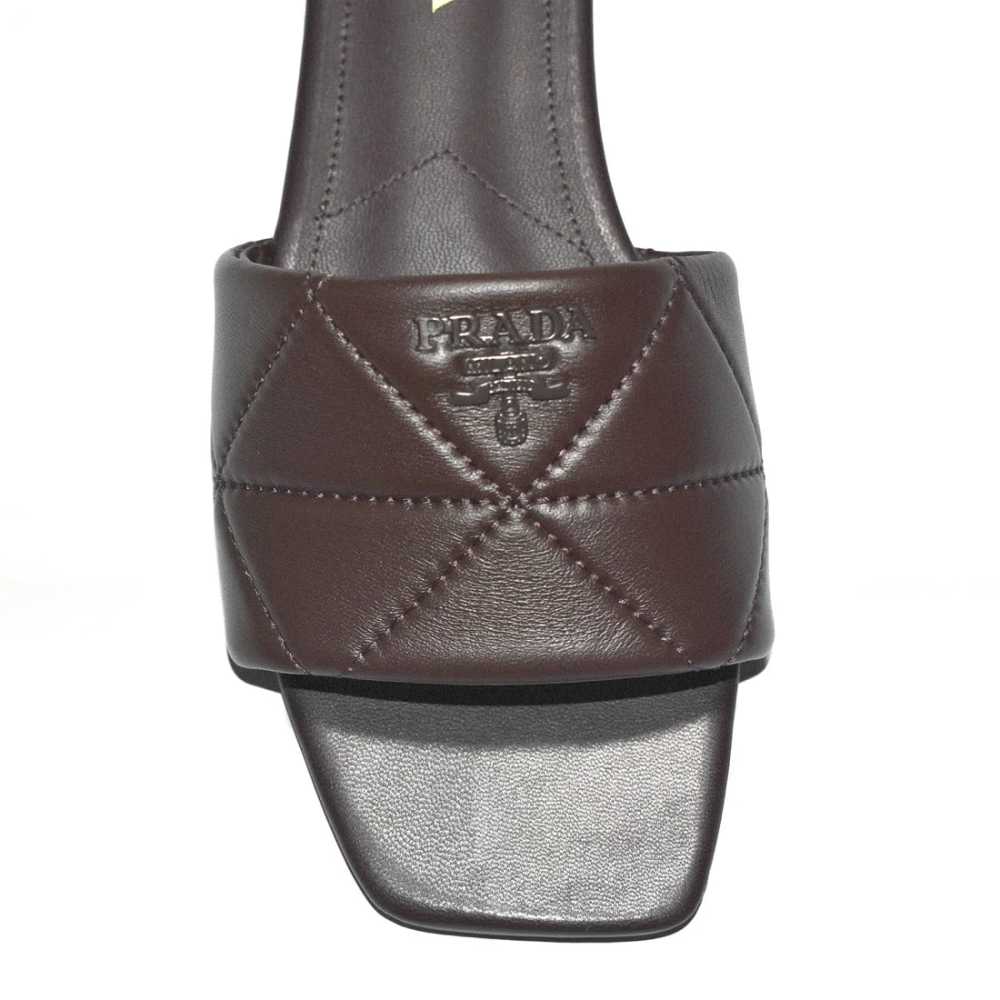 Prada Brown Premium Quality Women's Flat Sandals-3