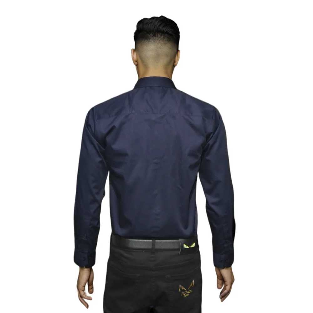 Armani Exchange Printed Navy Blue Premium Quality Men's Shirt-1