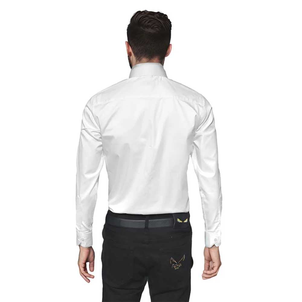Armani Exchange Printed White Premium Quality Men's Shirt-1