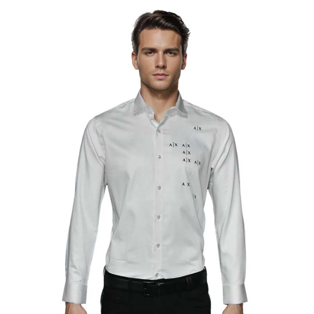 Armani Exchange White Premium Quality Men's Shirt