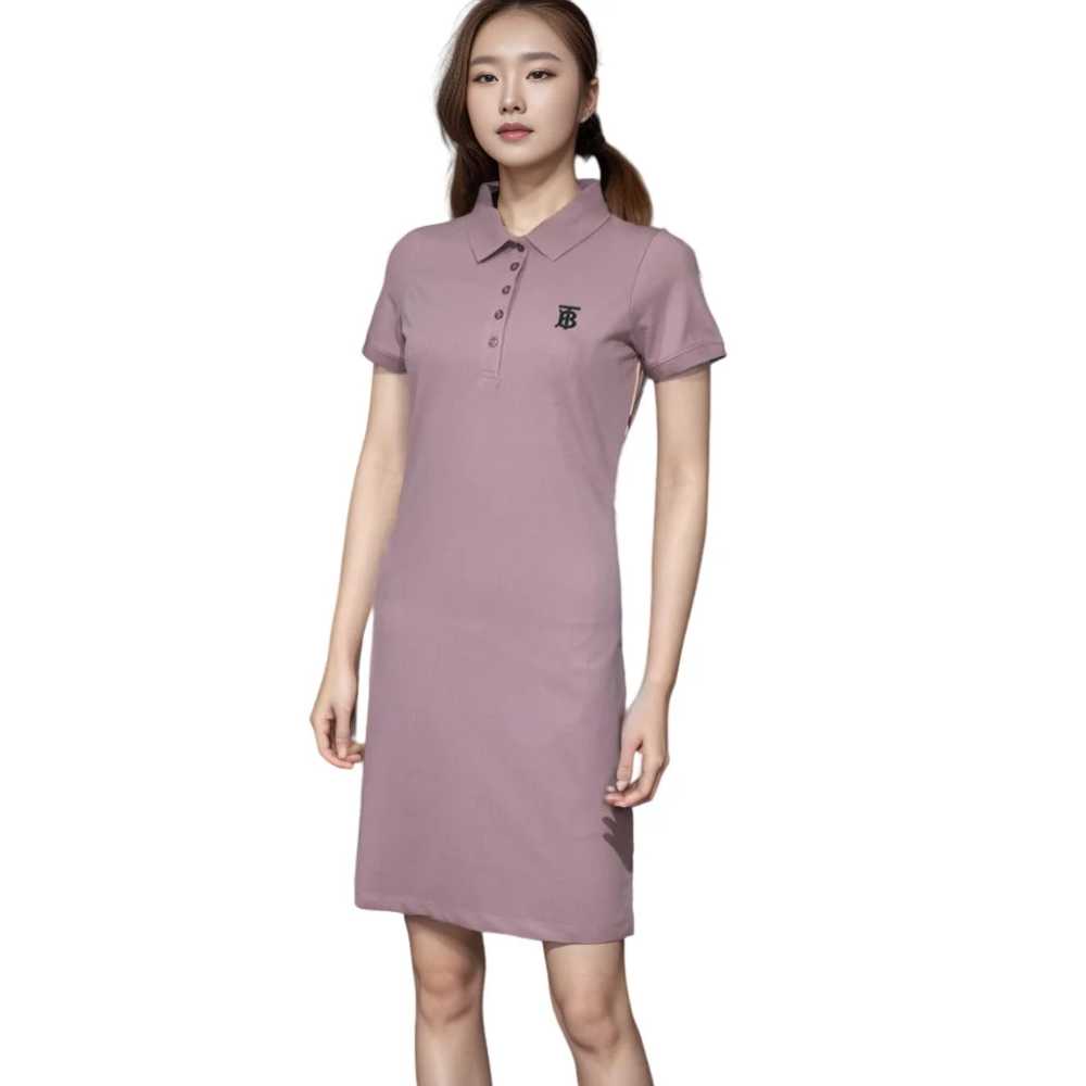 Burberry Purple Premium Quality Dress-1