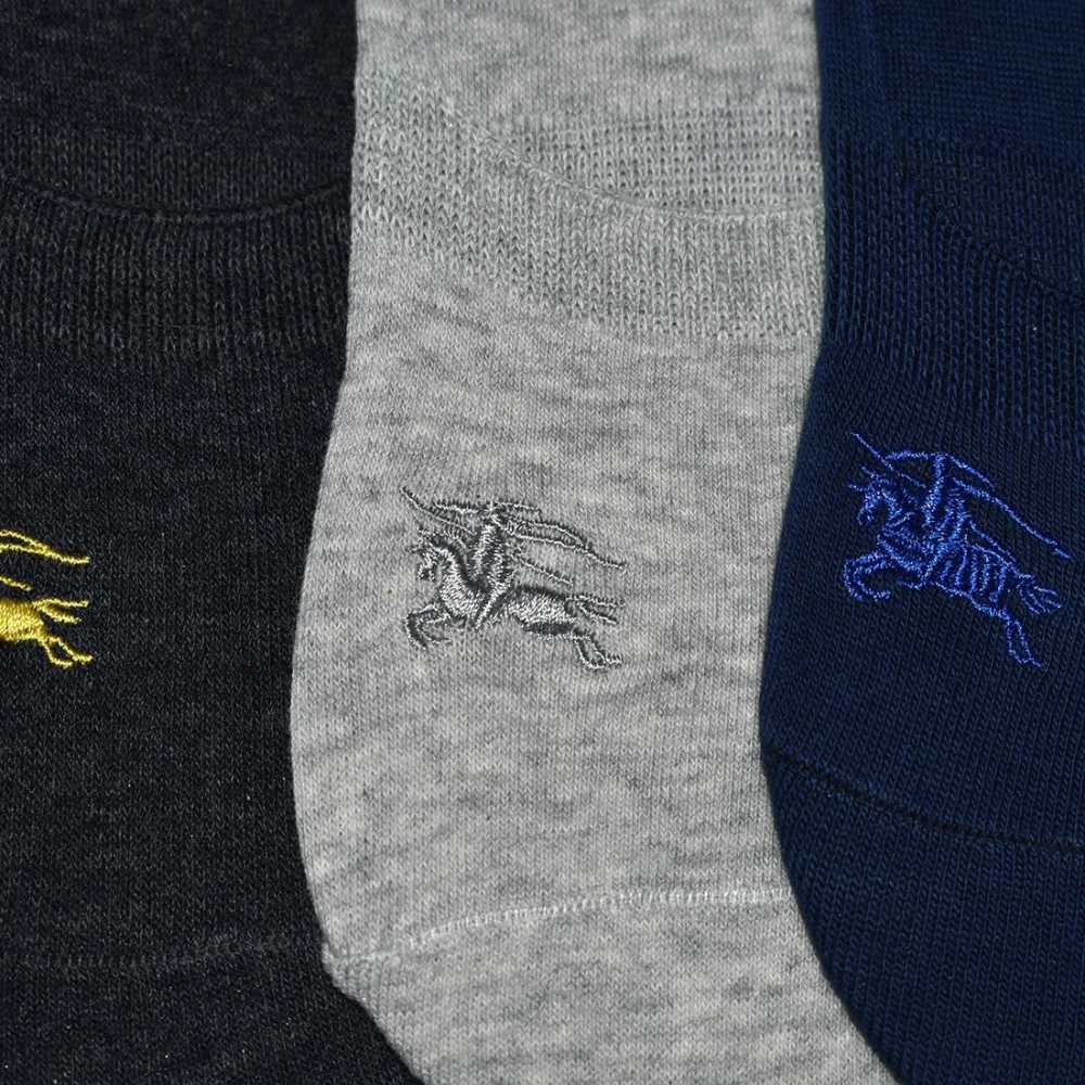 Burberry Embroidered logo Premium No Show Socks - Pack of 5-2